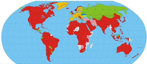 Безвизовые страны для украинцев на 2015 год