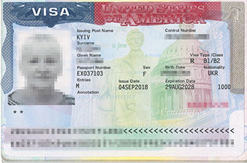 Виза в США